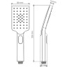 Лейка душевая WASSERKRAFT A126 3-функциональная