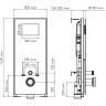 Система инсталляции для унитазов WASSERKRAFT ABENS 20TLT.010.ME.BL.MG02