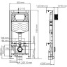 Система инсталляции для унитазов WASSERKRAFT ALLER 10TLT.010.ME.RG03