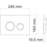 Система инсталляции для унитазов WASSERKRAFT DILL 61TLT.010.ME.PB01