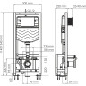 Система инсталляции для унитазов WASSERKRAFT DILL 61TLT.010.ME.PB03