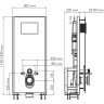 Система инсталляции для унитазов WASSERKRAFT GLAN 66TLT.010.ME.BL.PB03