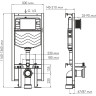 Система инсталляции для унитазов WASSERKRAFT Vils 56TLT.010.ME.PB03