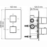 Встраиваемый комплект для ванны WASSERKRAFT A171519 THERMO