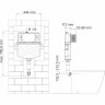 Встраиваемый смывной бачок WASSERKRAFT ALLER 10TLT.031.ME.MB04